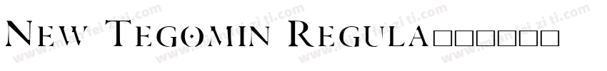 New Tegomin Regula字体转换